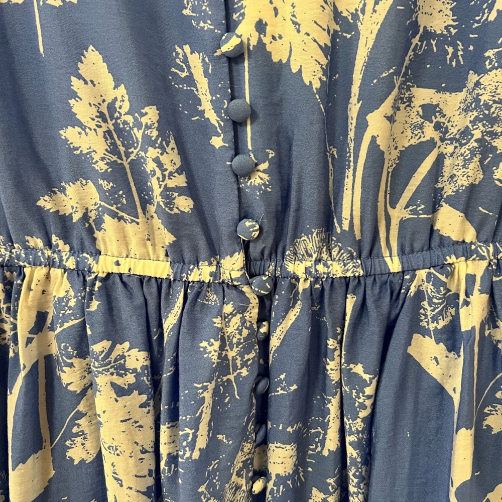 & Other Stories blue floral maxi dress with pockets - Picture 6 of 8